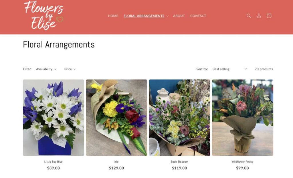 user-friendly small business web page